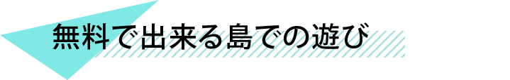 島での遊び